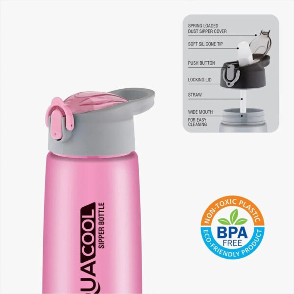 Plastic aqua cool 3 Plastic aqua cool Water Bottle for Gym